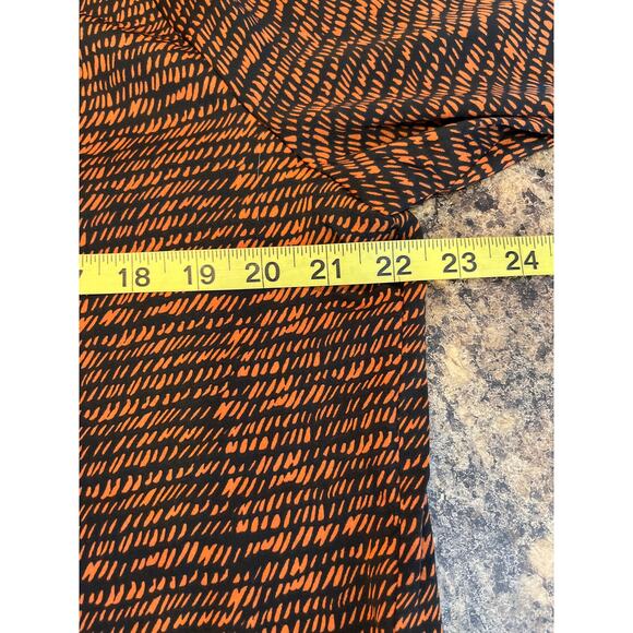 David Lerner x Evereve NEW Bombay Stripe Tunic Brown Orange Pattern V Neck Large - Picture 9 of 10